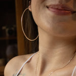 Candongas aro grande en plata ley 925 certificada