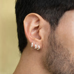 Candongas aro pequeñas en plata ley 925