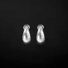 Aretes topito chunky en plata ley 925 garantizada y certificada