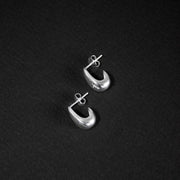 Aretes topito chunky en plata ley 925 garantizada y certificada