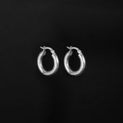 Candongas aro gruesas en plata ley 925 certificada