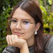 Candongas aretes tipo chunky o gorditas en plata ley 925 certificada