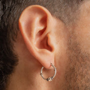 Candongas en plata envejecida ley 925