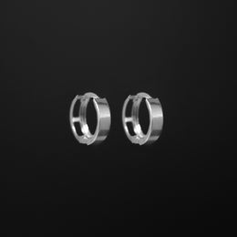 Candongas 2 en 1 en plata ley 925