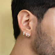 Candongas aro pequeñas en plata ley 925