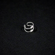 Ear cuff con forma de resistencias en plata ley 925