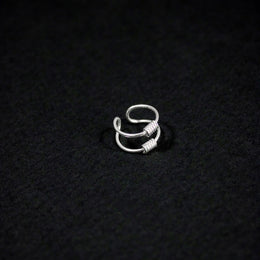 Ear cuff con forma de resistencias en plata ley 925